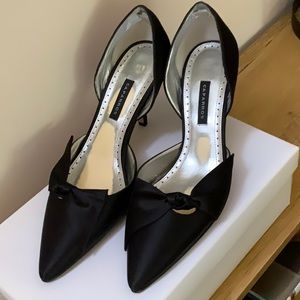 Caparros Black Satin Heels